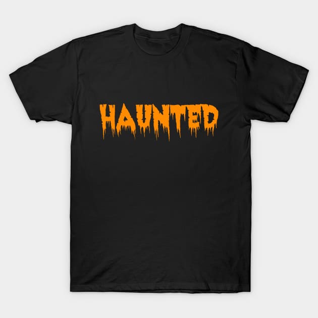 Spooky Letters Haunted T-Shirt by Talesbybob